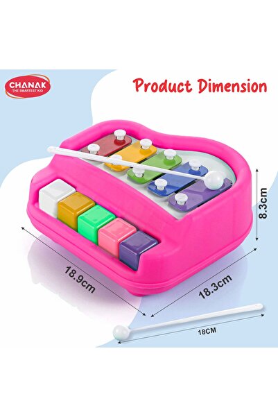 Chanak Musical Xylophone Piano Toy for Kids | Non-Toxic Plastic Piano for Ages 3+