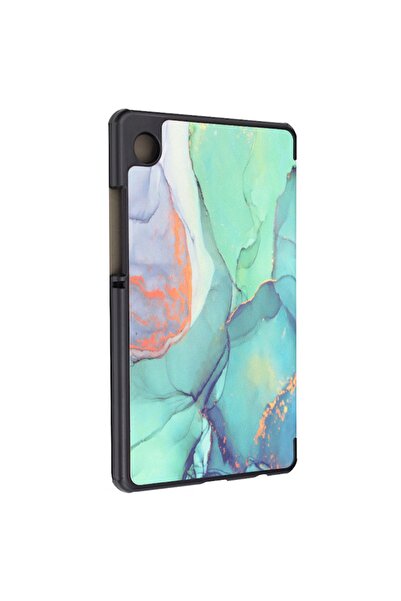 SKYDDAR INNOVATION Tablet case for Samsung Galaxy Tab A11 Plus / A9 Plus, FoldPro, Green time, set sticker