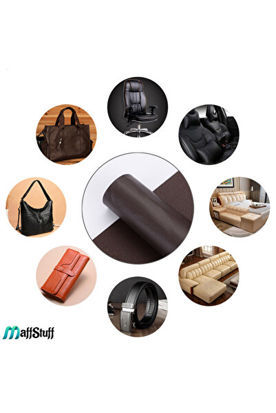 MaffStuff Self-adhesive Eco-leather Foil 50x138cm Brick Brown 📦