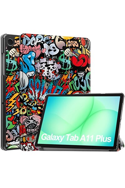 SKYDDAR INNOVATION Tablet case for Samsung Galaxy Tab A11 Plus / A9 Plus, FoldPro, Urban vibe, set sticker
