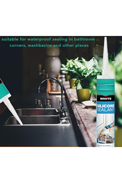 Genaric 24pcs Silicone Sealant Carton –Clear Waterproof Sealant for Bathroom, Kitchen, Windows, Construction