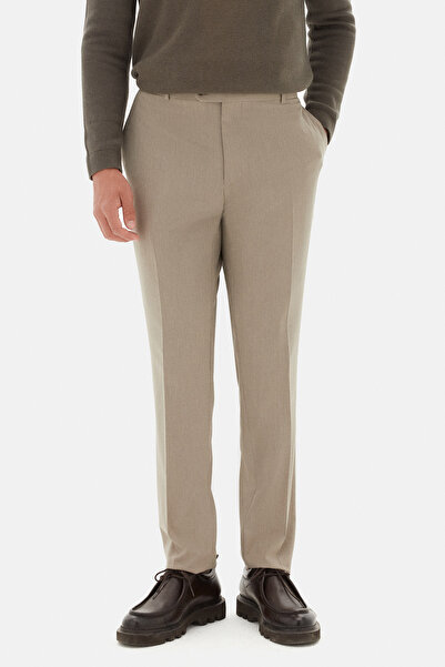 Twn Mink Dobby Fabric Trousers
