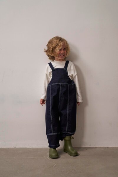 Oh La La Koala For Little Ones Lacivert Çocuk Kot Salopet Tulum