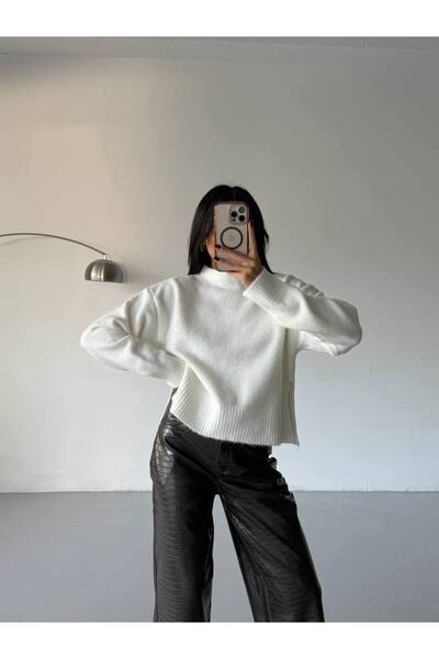 ossons Pulover de tricotaj cu guler înalt