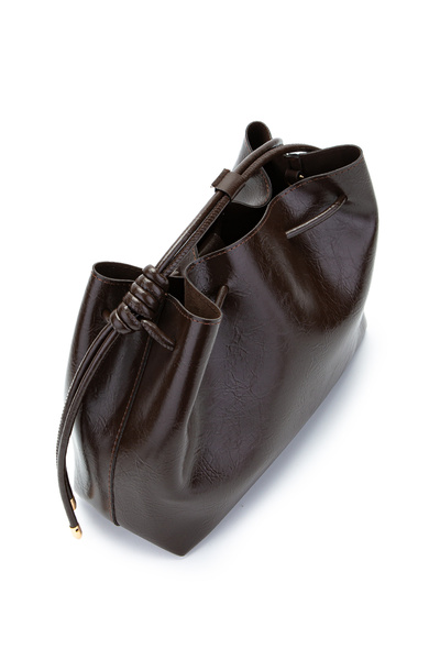 minebag Ruched Detail Yavru Çantalı Elin Women's Crossbody Bag Brown