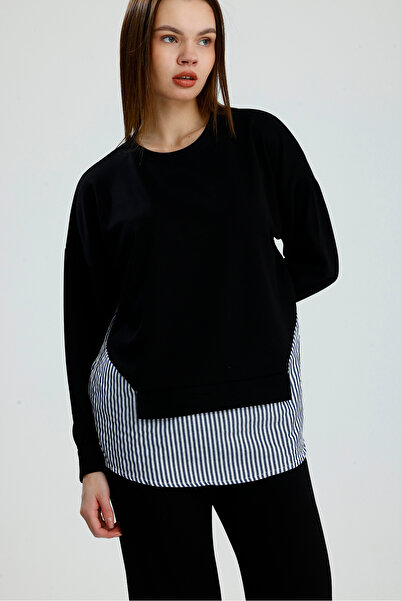 vikitekno Women's Hijab Double Suit Shirt Detailed Modal Suit