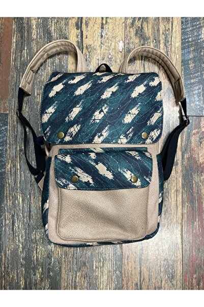 street&bagdnz حقيبة ظهر بنمط بوهيمي أصلي عرقي مع غطاء للاستخدام اليومي للتخيي...