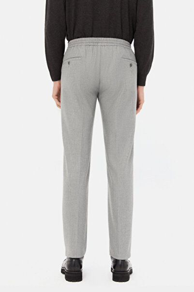 D'S Damat Ds Damat Regular Fit Gray Gabardine Jogger Pants