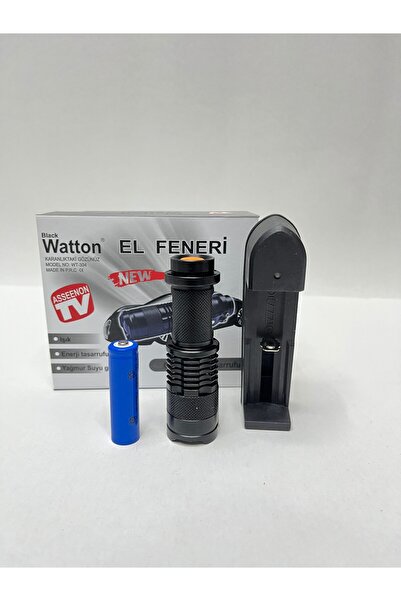 Watton WT-304 EL FENERİ& PİL ŞARJ APARATI MİNİ GÜÇLÜ EL FENERİ