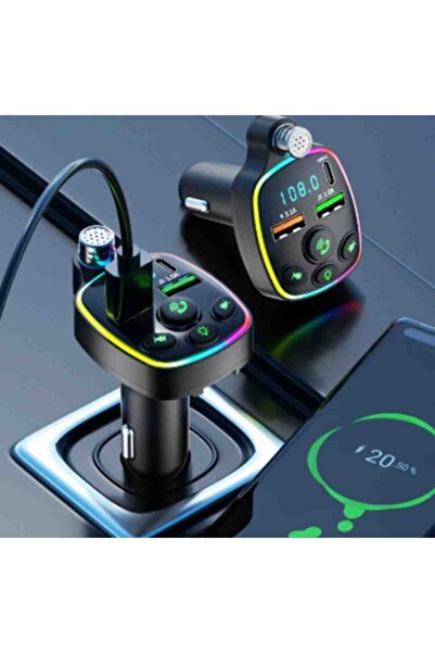 UCG Araç Bluetooth Fm Transmitter Cihazı Araba Mp3 Çalar Oto Çakmaklık Şarj Aleti Müzik Kiti