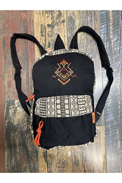 street&bagdnz Nubi Etnik Otantik Desenli Nakışlı Sırt Çantası Bohem Sırt Çant...