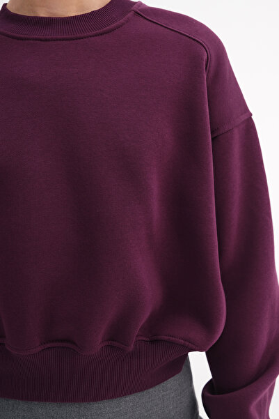Addax Fleece-Lined Basic Sweatshirt S3812-İ13