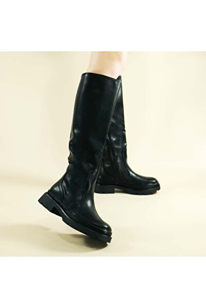 OEM Women's knee-length boots, warm lining inside, YQ213-35