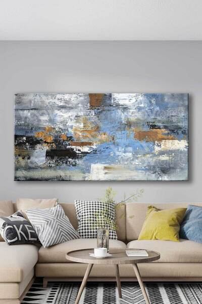 Voovart Modern Soyut Dekoratif Kanvas Tablo - VOOV3017