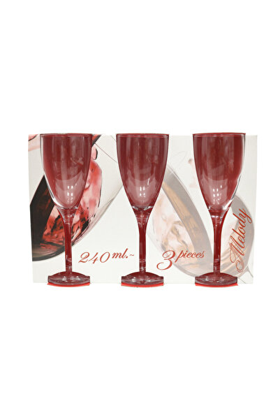 Meven Set Beauty Glass Cup Set | 3 Pieces | 240 ml | SW116A