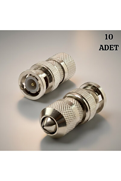 VOREX 10 Adet Bnc Konnektör Vidalı Metal Garantili 1. Sınıf CCTV Kamera Ucu