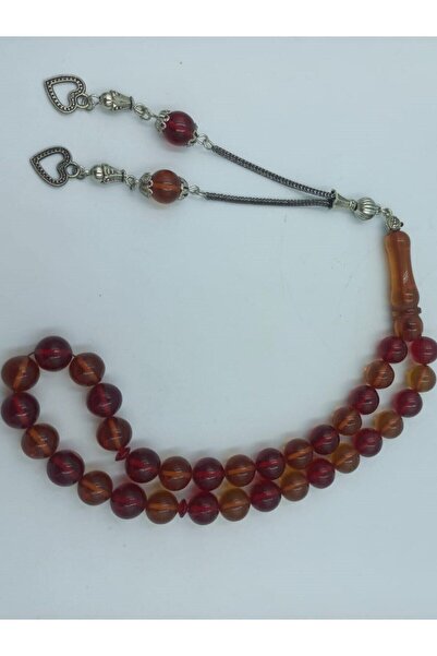 İbrahim Altıntaş Sphere Cut Alpaca Tassel Red Yellow Amber Prayer Beads (with...