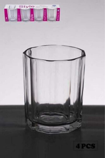 Meven Set Beauty Glass Cups Set 265 ml - 4 Pieces (TM073P)