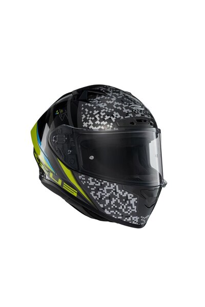 ZEUS ZS-826 BK23 Yellow Kapalı Kask (Pinlock Dahil)