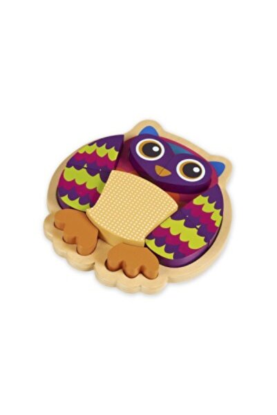 OOPS Colored Wooden Puzzle Owl 9 pieces