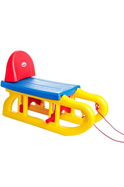 Burak Plastic sled with backrest Toys, 70x35x47cm, multicolor