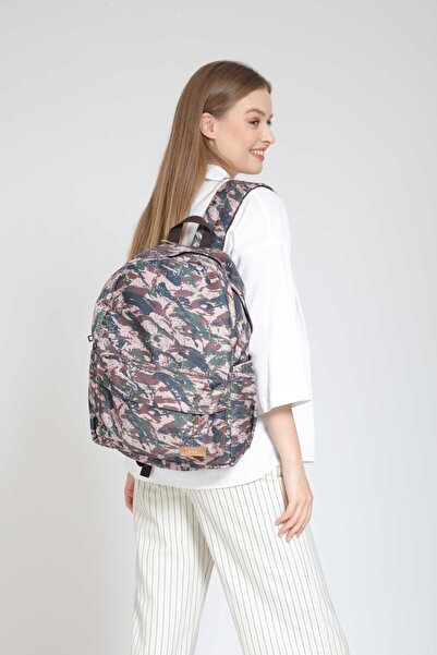 street&bagdnz حقيبة ظهر مقاومة للماء بنمط مموه للجنسين للاستخدام اليومي في ال...