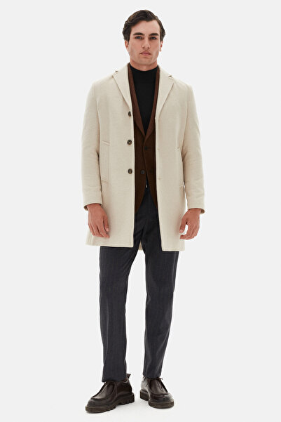 D'S Damat Ds Damat Slim Fit Brown Diagonal Fabric Jacket