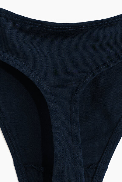 Yohannes Club Women'S, Cotton Basic Thong String Panties, Pack of 4, Navy Blue, Minimal String