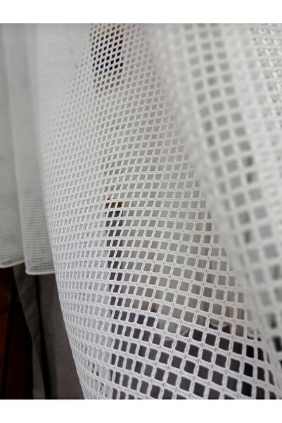 Düzgün desen File tül perde kaliteli dokulu 1'e 3 sık pile tül perde en 285 b...