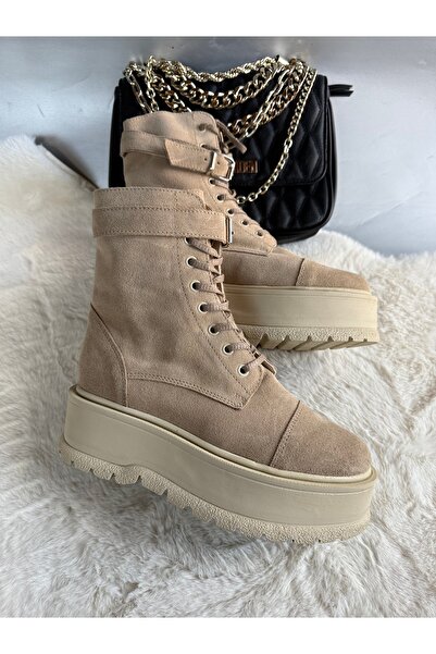 Miarma Designs Ghete piele intoarsa bej