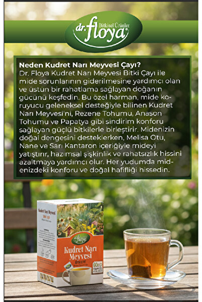 Dr. Floya Dr Floya kudret narı meyvesi çayı 40lı süzen poşet