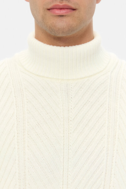 D'S Damat Ds Damat Regular Fit Ecru Sweater