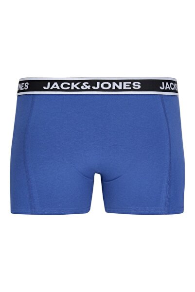 Jack & Jones Men's Black Jactroy Solid Trunks 12 Pack Styd Boxer 12295194-Black