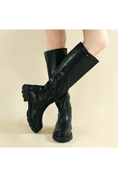 OEM Women's knee-length boots, warm lining inside, YQ213-35