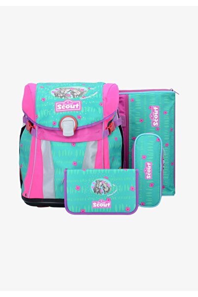 Scout Ghiozdan "SUMMER GREEN", set 4 piese