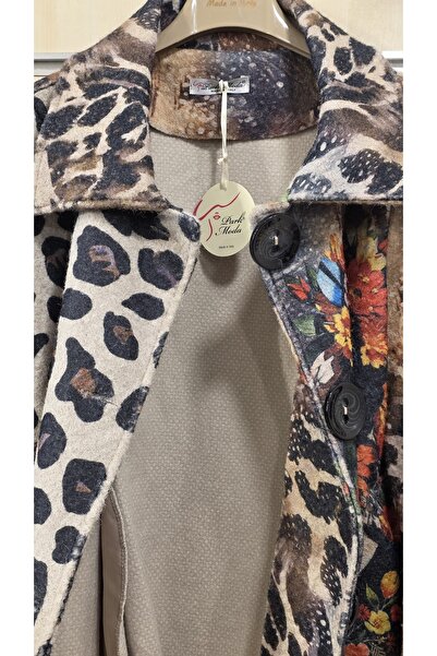 Park Moda Felt Jacket with Big Buttons