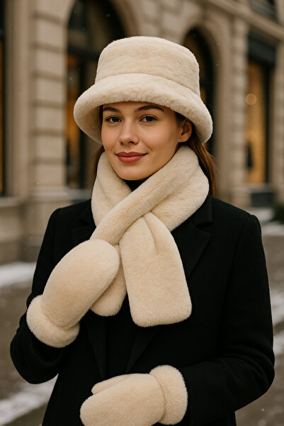 keisy Women's Winter 3-Piece Hat Scarf Gloves Set