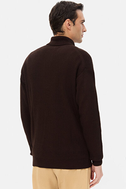 D'S Damat Ds Damat Regular Fit Brown Sweater