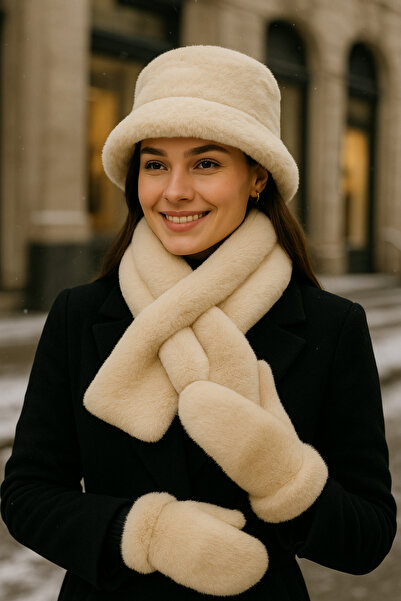 keisy Women's Winter 3-Piece Hat Scarf Gloves Set