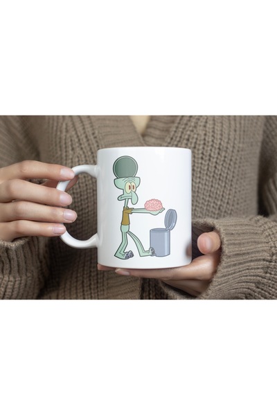 Beramussa كوب كرتوني على شكل دماغ – كوب قهوة وشاي مرح وفكاهي – هدية للأصدقاء