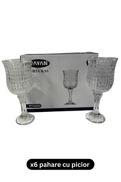 Sofia Set of 6 stemmed serving glasses