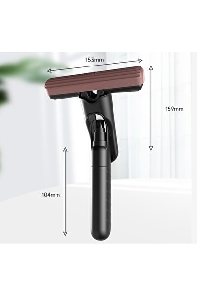 Danex Set mop cu pulverizare plată și rezervor de apă, mâner scurt, storcător, 15,5x15,5x12,5 cm, negru