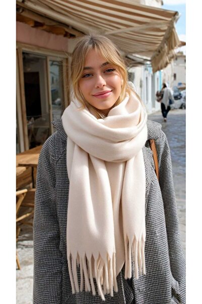 LAGRANZE Γυναικείο σάλι με φούντες LuxeSoft