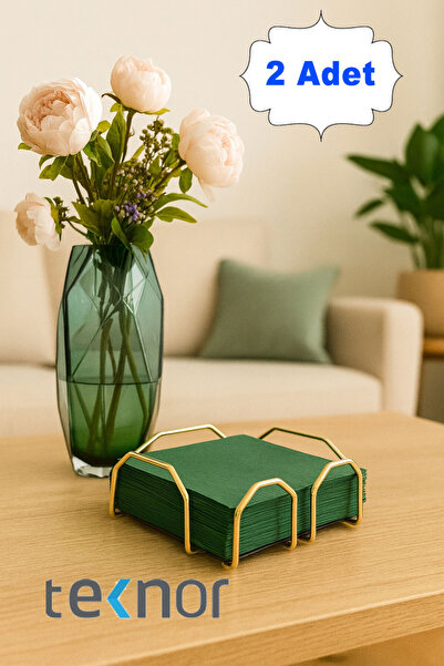 Teknor 2'li Özel Tasarım Kare Peçetelik