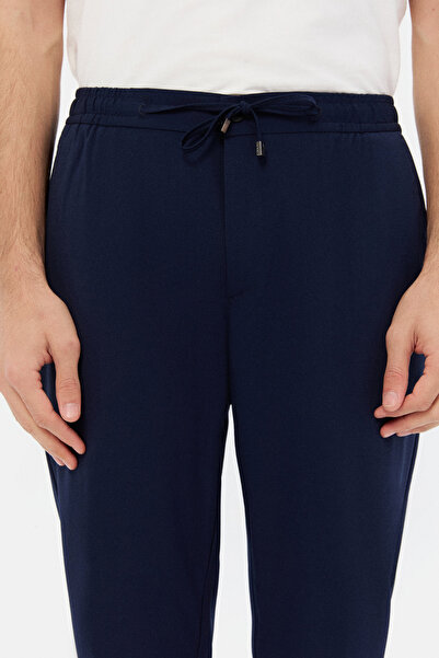 D'S Damat Ds Damat Comfort Fit Black Plain Jogger Pants