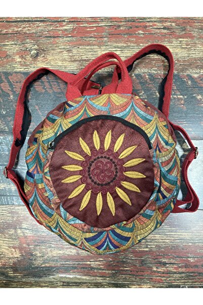 street&bagdnz Fargin Ethnic Αυθεντικό Στρογγυλό Σακίδιο Πλάτης Bohemian Καθημ...