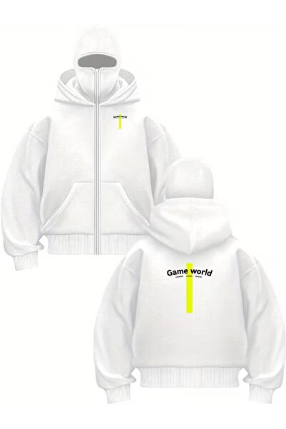 Flaubert -Kar Masked Ninja Unisix Zippered Sweatshirt Cardigan 3 Thread Thick Zippered 2220