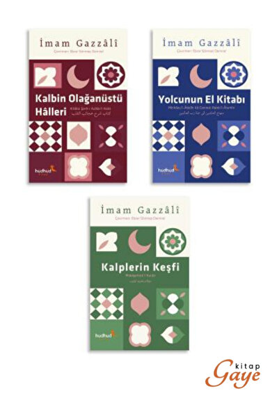 Cezve Kitap İmam Gazali 3 Kitap Set/ Kalbin Olağanüstü Halleri-Yolcunun El Ki...