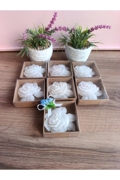 buğlem hediyelik35 25 adet gül mum