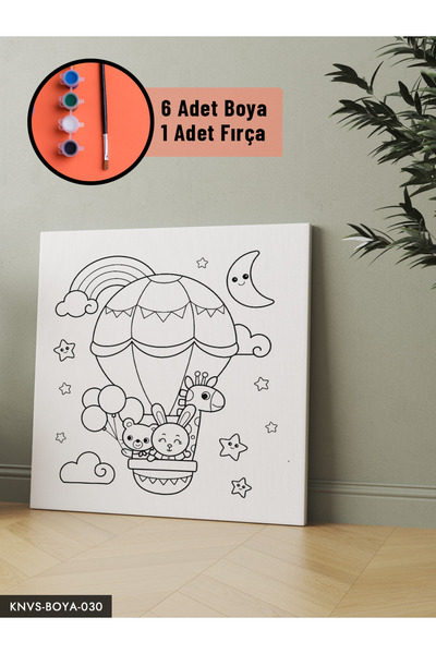 CeSht Canvas Painting Set Includes Brush and Paint